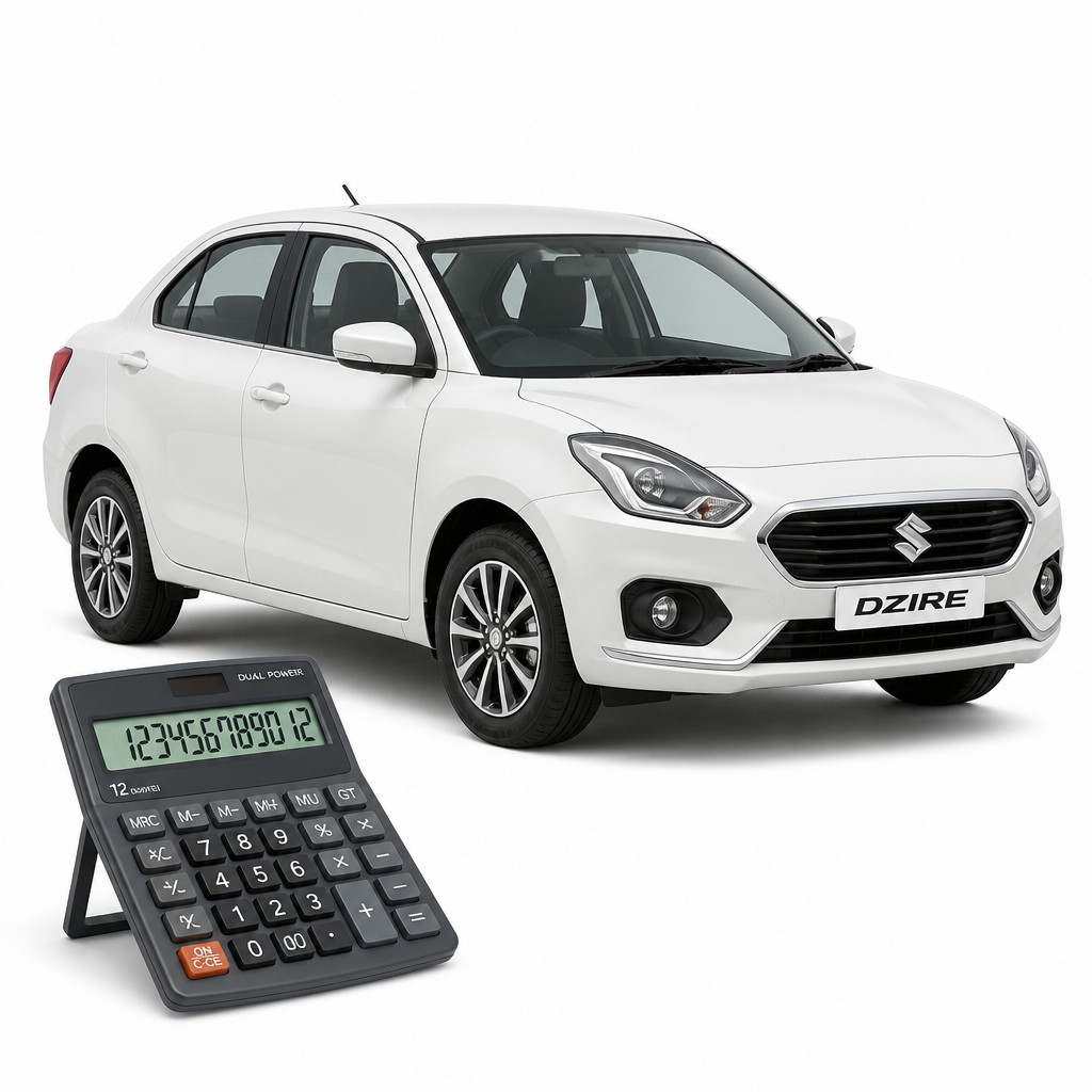 Service cost calculator with Maruti Dzire