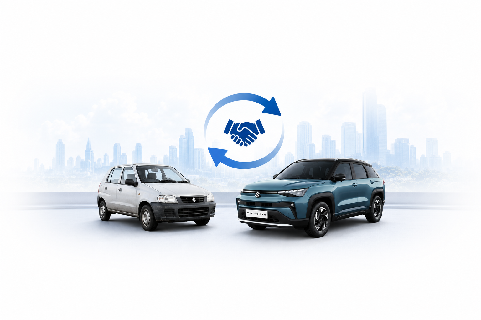 Exchange your old car for a new Maruti Suzuki